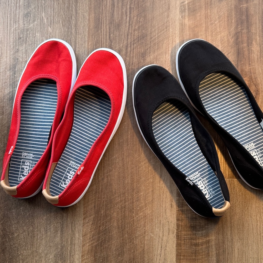 Keds Red and Black Women's Sneakers